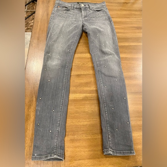 Hudson Nico Midrise Skinny Ankle Jeans with studs Size 25 (0) - Picture 1 of 16